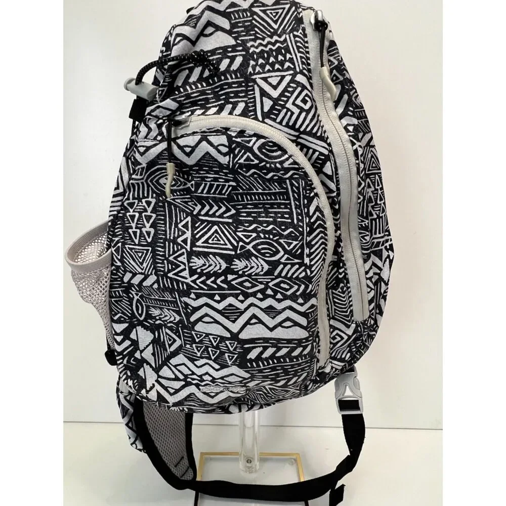 Eddie Bauer Ripstop 8L Sling Pack with a black and white tribal pattern